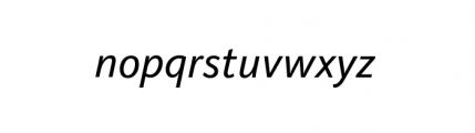 Raldo Mediaeval Regular Italic Font LOWERCASE