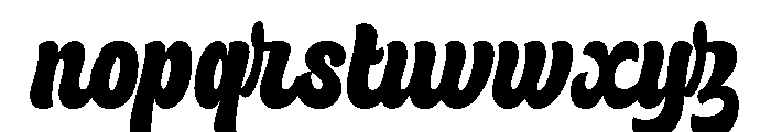 Racer Regular Font LOWERCASE