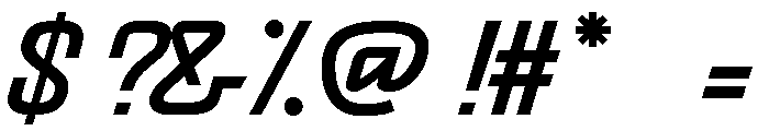 Raceway Regular Font OTHER CHARS