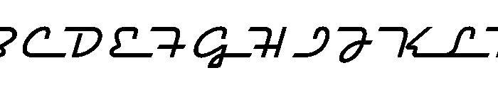 Raceway Regular Font UPPERCASE