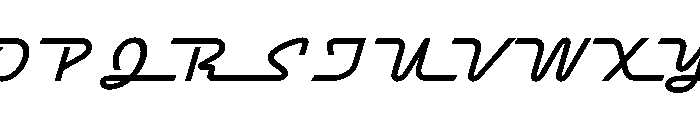 Raceway Regular Font UPPERCASE