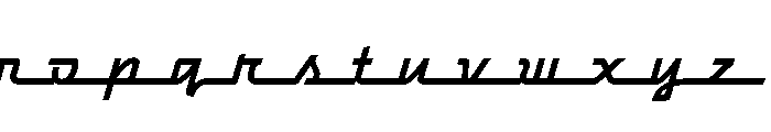 Raceway Regular Font LOWERCASE