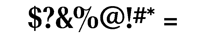 Radiant Bold Alt Font OTHER CHARS