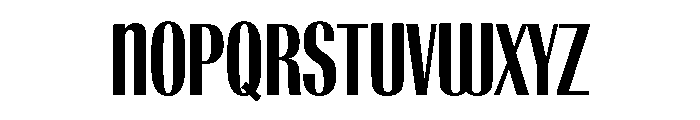 Radiant Condensed Bold Alt Font UPPERCASE