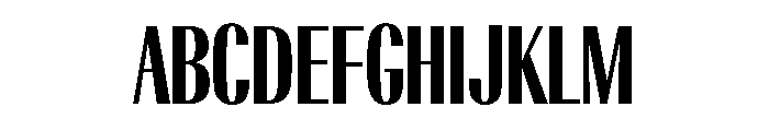 Radiant Condensed Bold Font UPPERCASE
