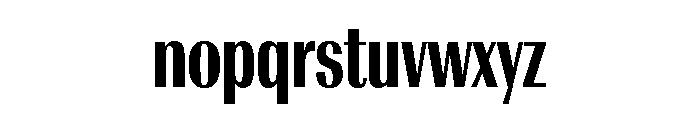 Radiant Condensed Bold Font LOWERCASE