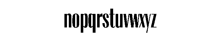 Radiant Extra Condensed Bold Alt Font LOWERCASE