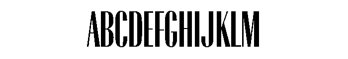 Radiant Extra Condensed Bold Font UPPERCASE