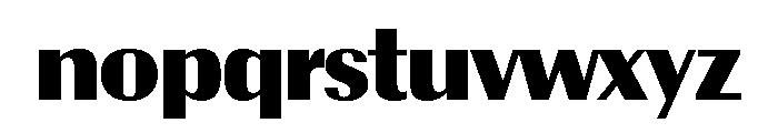 Radiant Heavy Alt Font LOWERCASE