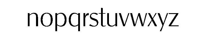 Radiant Medium Font LOWERCASE
