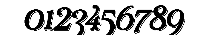 Rafaella Bold Shadow Font OTHER CHARS