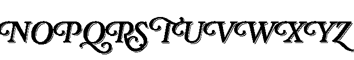Rafaella Bold Shadow Font UPPERCASE