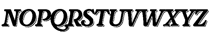 Rafaella Bold Shadow Font LOWERCASE