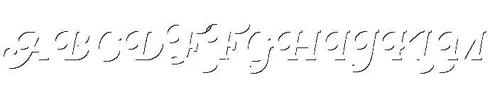 Rafaella Regular Shadow Solo Font UPPERCASE