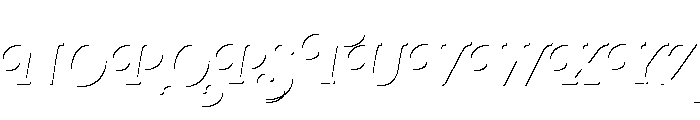 Rafaella Regular Shadow Solo Font UPPERCASE