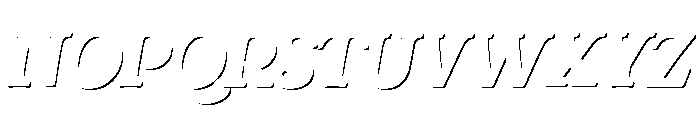 Rafaella Regular Shadow Solo Font LOWERCASE