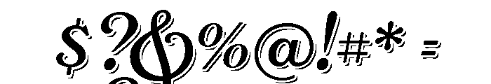 Rafaella Regular Shadow Font OTHER CHARS