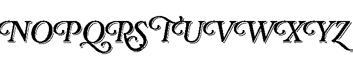 Rafaella Regular Shadow Font UPPERCASE