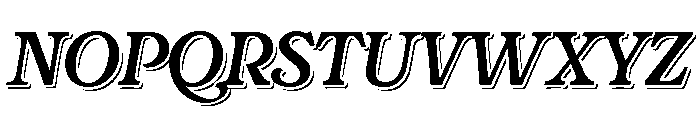 Rafaella Regular Shadow Font LOWERCASE