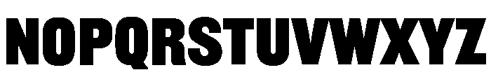 Railroad Gothic Bold Font LOWERCASE