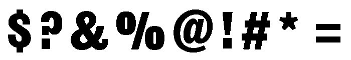 Railroad Gothic Fill Font OTHER CHARS