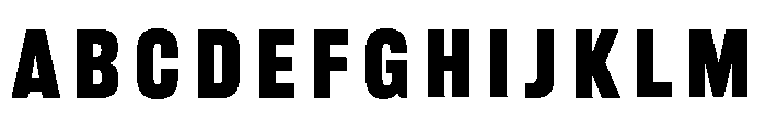 Railroad Gothic Fill Font UPPERCASE