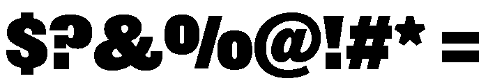 Railroad Gothic Heavy Font OTHER CHARS