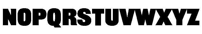 Railroad Gothic Heavy Font UPPERCASE