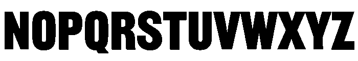 Railroad Gothic Medium Font UPPERCASE
