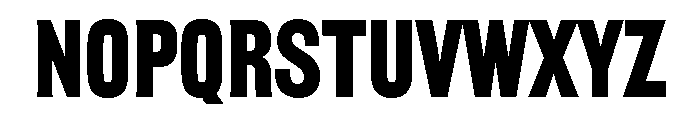 Railroad Gothic Regular Font UPPERCASE