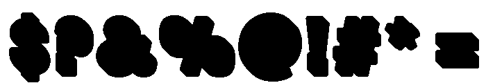 Railroad Gothic Shade Font OTHER CHARS