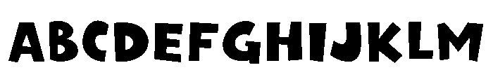 Rakugaki Regular Font UPPERCASE
