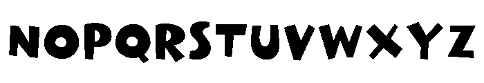 Rakugaki Regular Font UPPERCASE