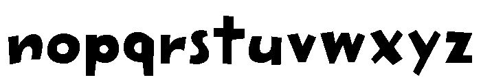 Rakugaki Regular Font LOWERCASE