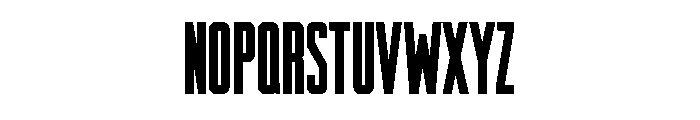 Raleigh Gothic Condensed Extra Bold Font UPPERCASE
