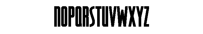 Raleigh Gothic Condensed Extra Bold Font LOWERCASE