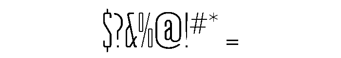 Raleigh Gothic Condensed Light Font OTHER CHARS