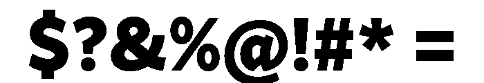 Range Sans Black Font OTHER CHARS