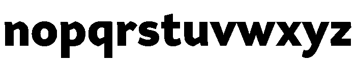 Range Sans Black Font LOWERCASE