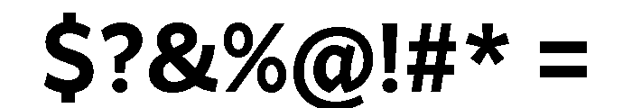 Range Sans Bold Font OTHER CHARS