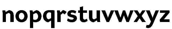 Range Sans Bold Font LOWERCASE