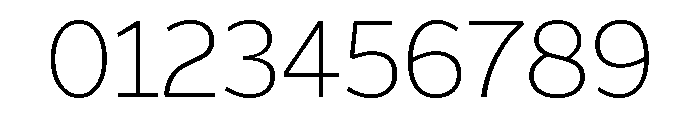 Range Sans Extra Light Font OTHER CHARS