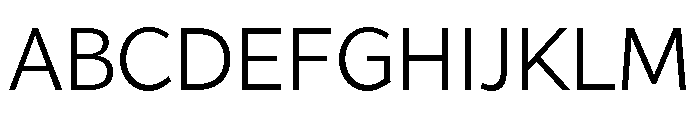 Range Sans Light Font UPPERCASE