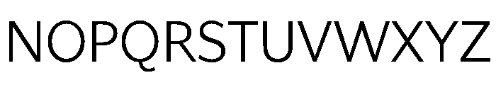 Range Sans Light Font UPPERCASE