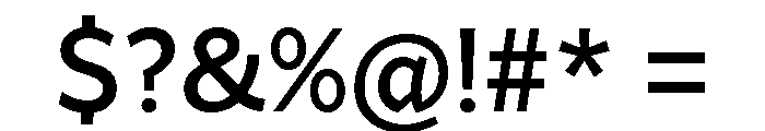 Range Sans Medium Font OTHER CHARS