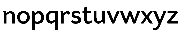 Range Sans Medium Font LOWERCASE