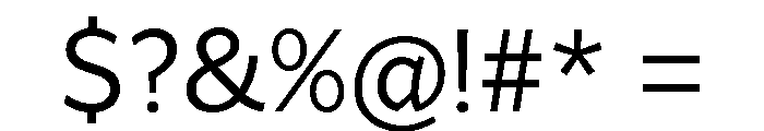Range Sans Regular Font OTHER CHARS
