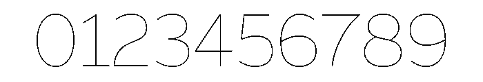 Range Sans Ultra Light Font OTHER CHARS