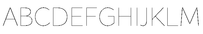 Range Sans Font UPPERCASE