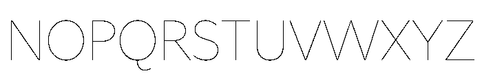Range Sans Font UPPERCASE
